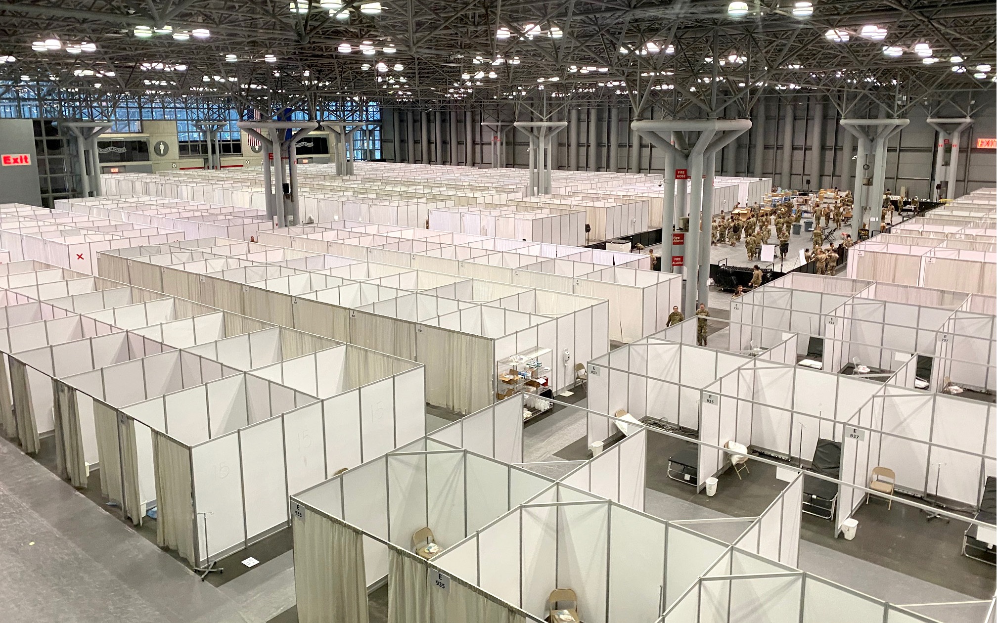 Javits Center Medical Station & Temporary Field Hospital 5 Javits Center Medical Station & Temporary Field Hospital birds eye view